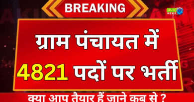 सरकारी नौकरी: यूपी ग्राम पंचायतों में 4821 भर्तियों का नोटिफिकेशन जारी, 15 जून से शुरू आवेदन, 12वीं पास को मौका