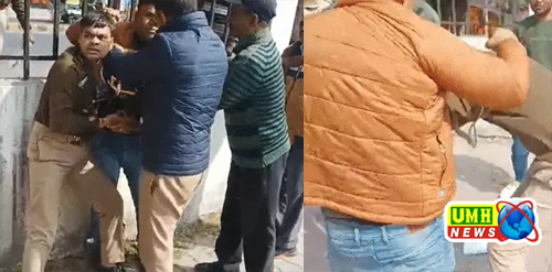 झांसी : दरोगा-सिपाही ने एक दूसरे पर लात-घूसे बरसाए, SSP ऑफिस में कहासुनी