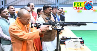 CM Yogi took accurate aim in the shooting range; International stadium will be built