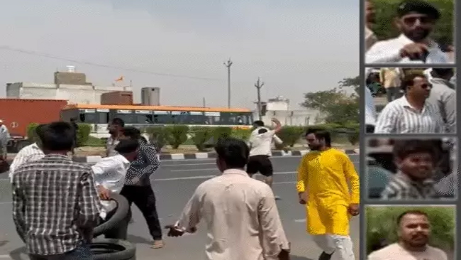 सपा सांसद पर हमला किया: घात लगाकर खड़े रहे, काफिले पर टायर फेंके, हड़बड़ाहट में गाड़ियां टकराईं