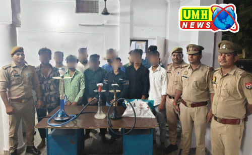 लखनऊ : पुलिस ने हुक्का बार में मारा छापा 11 गिरफ्तार