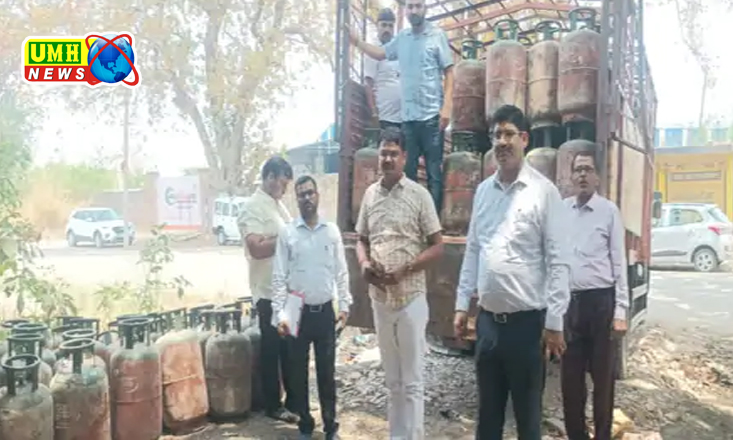 सुलतानपुर : अवैध गैस सिलेंडर भंडारण का भंडाफोड़, गो गैस गोदाम से 347 कमर्शियल सिलेंडर जब्त