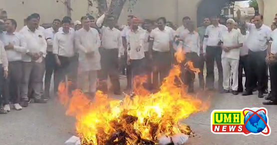 कोटपूतली : डीजे कोर्ट खोलने के प्रस्ताव को लेकर विरोध प्रदर्शन