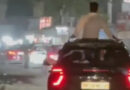 बुलंदशहर : कार से सनरूफ से झूलते युवकों ने कई दुपहिया वाहनों को मारी टक्कर