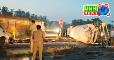 Bulandshahr: Gas tanker and truck collide, gas fire spreads, two people seriously injured