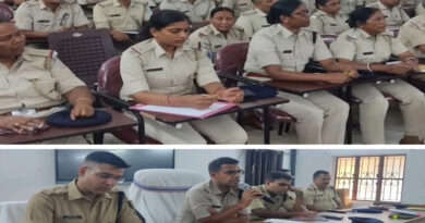 धनबाद पुलिस लाईन में पुलिस सभा का आयोजन