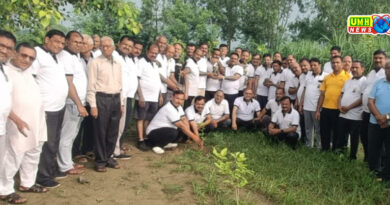 श्री गोपाल संकीर्तन मंडल एवं दिव्य जीवन संघ ने 120 पौधे रोपित किए