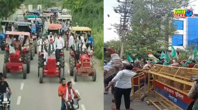 नोएडा में किसानों और प्राधिकरण के अधिकारियों की वार्ता फेल