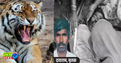 पीलीभीत : बाघ ने किसान को मार डाला, गले-सीने पर पंजे मारे