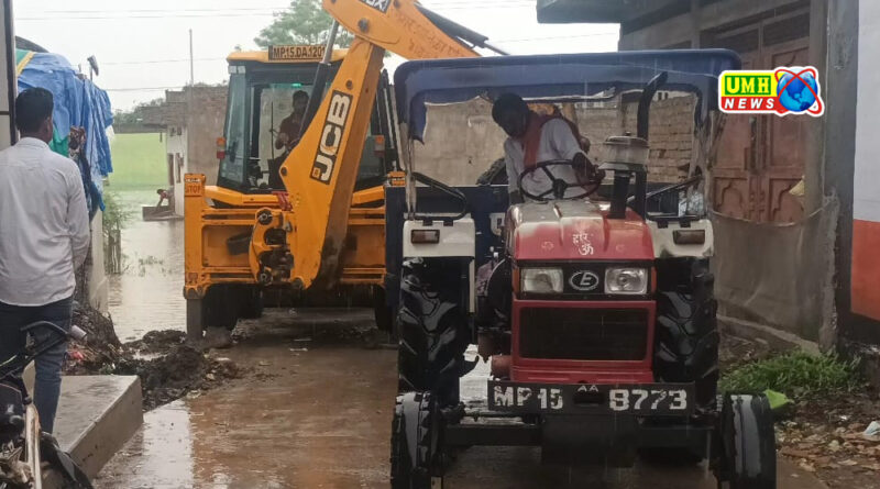 गढ़ाकोटा : पानी निकासी की समस्या का समाधान, दिनेश लहरिया ने दिलाया राहत