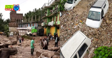 उत्तराखंड के पौड़ी में पहाड़ टूटा, हिमाचल के मंडी में बादल फटा, घर-गाड़ियां बहीं