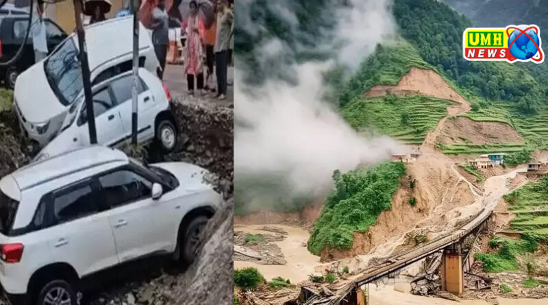 Mountain broke in Pauri, Uttarakhand, cloud burst in Mandi, Himachal...