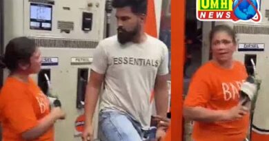 Lucknow: Woman's arrogance at petrol pump, threatened youth by hitting her with slippers