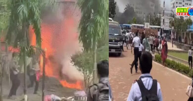 बांग्लादेश एयरफोर्स का विमान स्कूल पर गिरा, हाथ ठेले पर घायलों को अस्पताल पहुंचाया