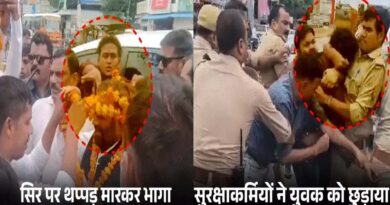 Karni Sena attacked Swami Prasad, slapped him and said - abuses Brahmins