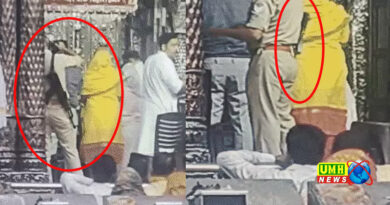 बांके बिहारी मंदिर में AK-47 लेकर पहुंचा पुलिसकर्मी, गर्भगृह के बाहर कुर्सियां लगी