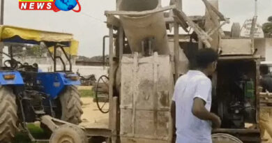 Shravasti: 6 people on a bike, 5 killed, frontal collision between tractor-mixer and bike