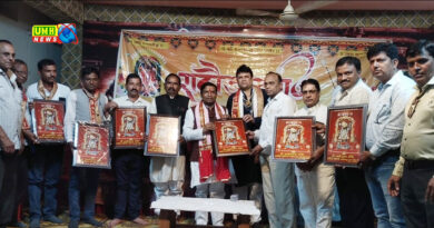 केबिनेट मंत्री रविकरण साहू, प्रदेश अध्यक्ष तेली राधेश्याम अस्तोलिया को किया सम्मानित