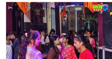 शारदीय नवरात्रि के दूसरे दिन बड़े हर्षोल्लास के साथ किया डांडिया नृत्य