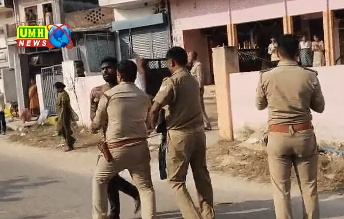 गोरखपुर : पुलिस पर हमला, दरोगा का सिर फूटा, वर्दी फटी