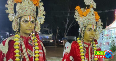 खुर्जा। रामलीला में श्री राम की लीला देखने के लिए उमड़ने लोग लोग