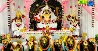 खुर्जा : नवदुर्गा शक्ति मंदिर पर श्री आशिवन मास नवरात्र महोत्सव शुरू