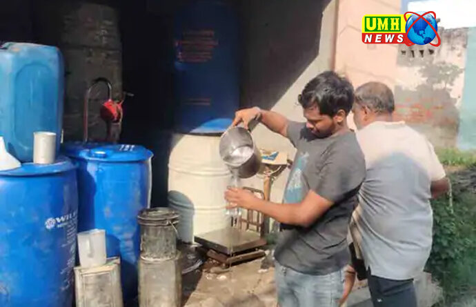 बुलंदशहर  : 50 क्विंटल नकली दूध बनाने वाला केमिकल जब्त