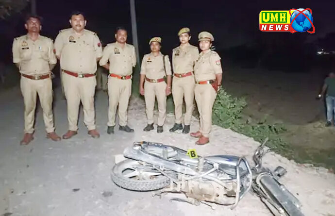 बुलंदशहर : जहांगीराबाद में पुलिस मुठभेड़, एक बदमाश घायल