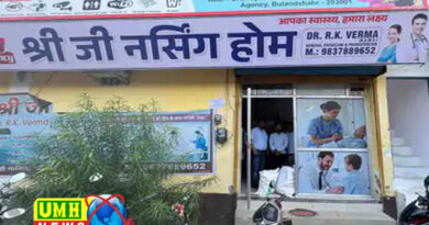 बुलंदशहर : श्री जी अस्पताल में चल रहा था अवैध मेडिकल स्टोर, मारा छापा
