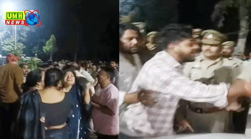 अलीगढ़ में TVS शोरूम मालिक की बस पर चढ़ते समय बरसाईं गोलियां, पिता बोले- महामंडलेश्वर ने मरवाया