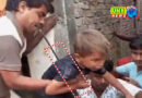 A bar passed through a child's stomach in UP