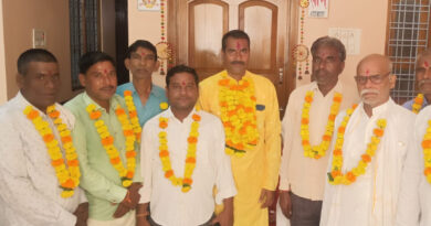 साहू समाज बनवारी ने किया ओमप्रकाश साहू का स्वागत सम्मान