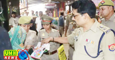 SSP बुलंदशहर ने त्योहारों पर किया पैदल मार्च