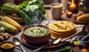 पंजाबी स्टाइल सरसों का साग और मक्के की रोटी घर पर बनाएं