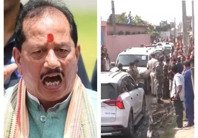 डिप्टी सीएम विजय सिन्हा के काफिले पर हमला