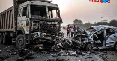 सहारनपुर : तेज रफ्तार डंपर ने  पूरे इलाके को दहला दिया