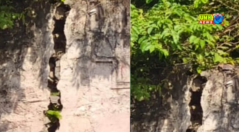 भीलवाड़ा : सरकारी स्कूल की टूटी दीवार बनी खतरा कभी भी हो सकता है बड़ा हादसा