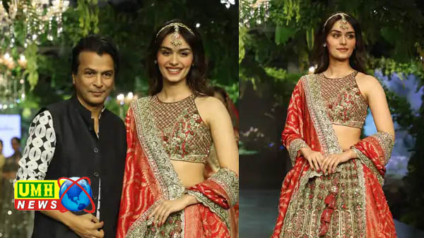 लखनऊ में मानुषी छिल्लर का कैटवाक