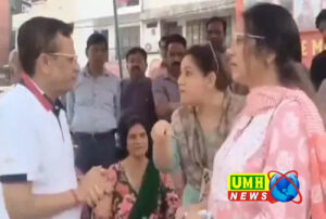 भाजपा नेता विनीत शारदा व्यापारियों का दर्द बांटने पहुंचे, महिलाओं का भड़का गुस्सा