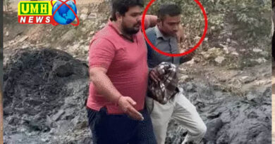 मुजफ्फरनगर : जेई को कीचड़ में घुसेड़कर कर घुमाया