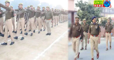 Bulandshahr SSP took salute of the parade, reviewed weapons operation