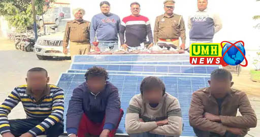 बुलंदशहर : चार शातिर चोर गिरफ्तार