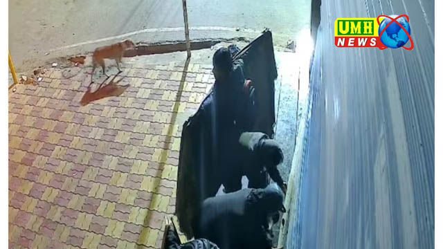 मुजफ्फरपुर : चादर तानकर दुकान में घुसे चोर