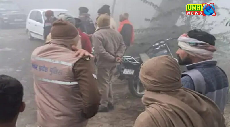 बुलंदशहर के पहासू-खुर्जा मार्ग पर युवक के साथ हादसा