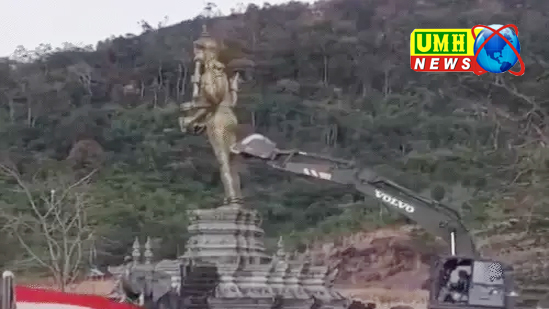 थाईलैंड ने कंबोडिया में भगवान विष्णु की मूर्ति तोड़ी