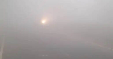 बुलंदशहर में घना कोहरा : दिन में भी लाइट जलाकर चलना पड़ रहा