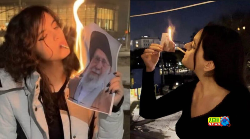 खामेनेई की तस्वीर जलाकर सिगरेट क्यों सुलगा रहीं लड़कियां?