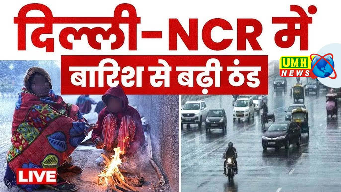 Snow on mountains, rain in Delhi-NCR