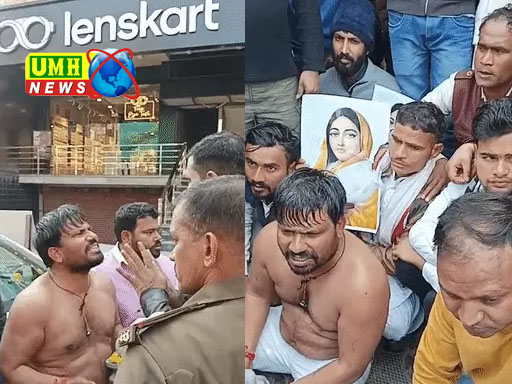 मथुरा में कांग्रेस जिलाध्यक्ष और पुलिस में खींचातानी