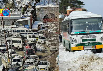Shimla: Traffic jam after snowfall